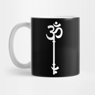 Om Meditation Key (WHITE) Mug